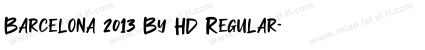 Barcelona 2013 By HD Regular字体转换